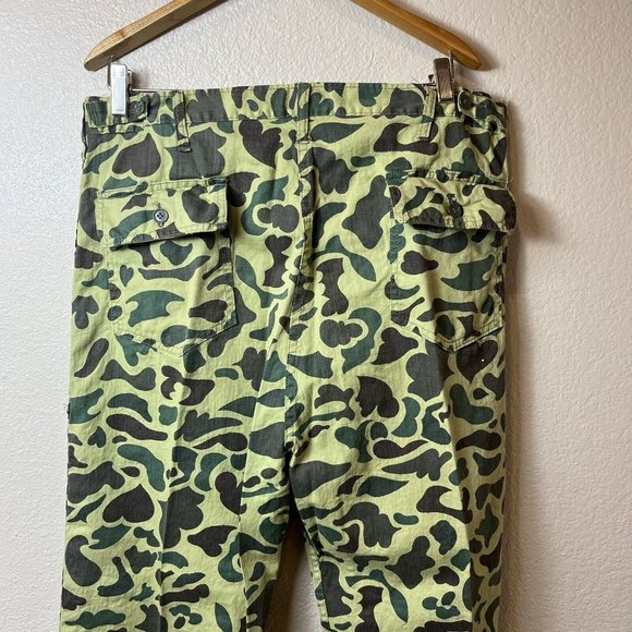 VTG 60’s Crown King Gold Label Camo Hunting Set - Pants 36x30 L/S Coat Large - Picture 13 of 15